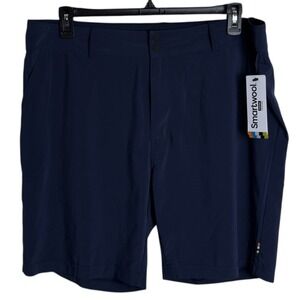 Smartwool Mens XL Navy Blue 8"‎ Inseam Wicking Unlined Shorts NWT